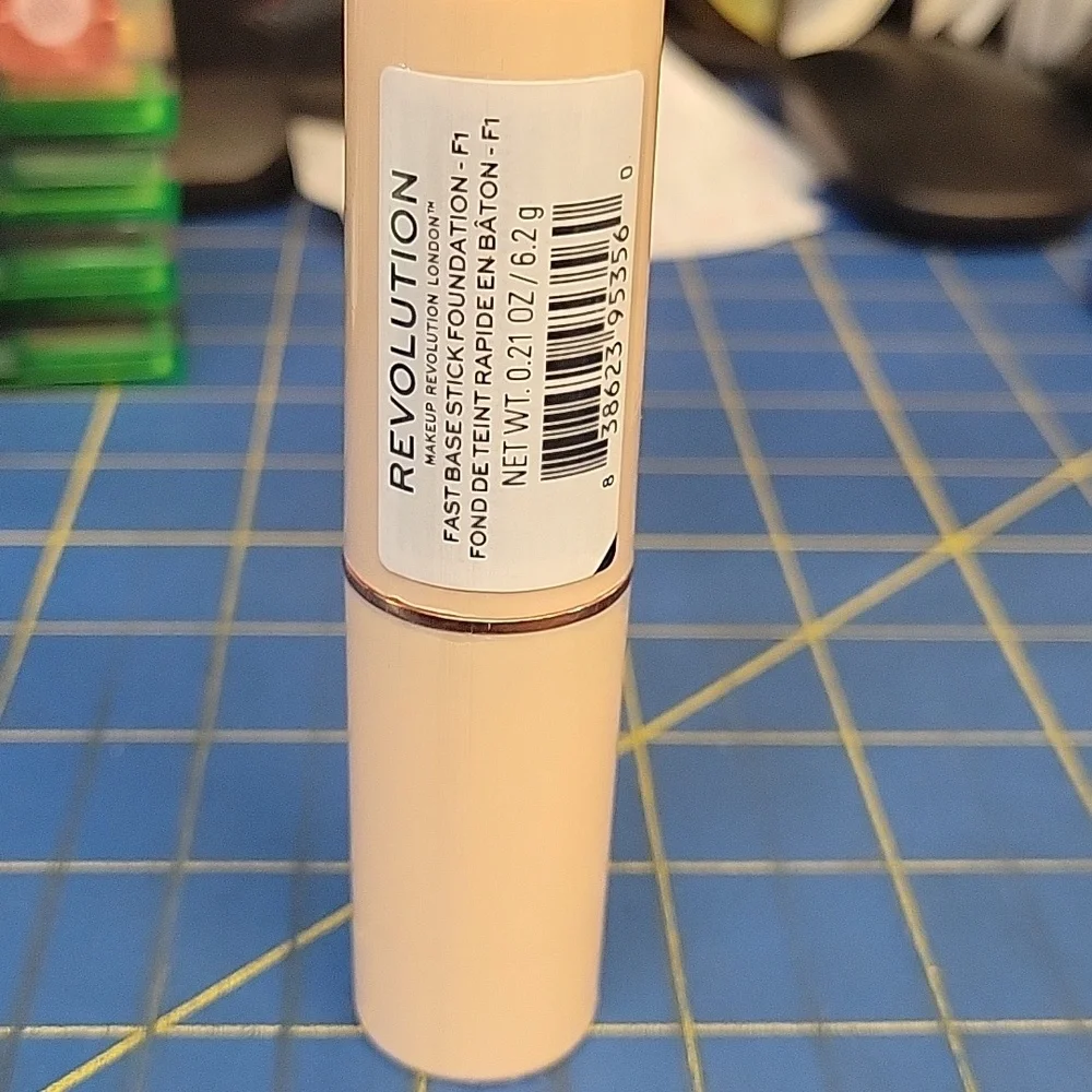 Revolution Cream Fast Base Stick Foundation F1 New Sealed 6.2g
